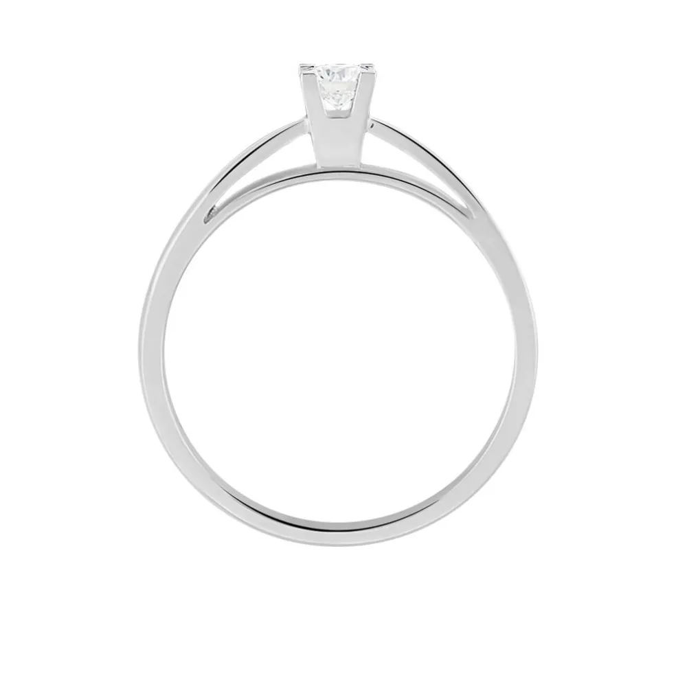 Bague Solitaire Tahyna Or Blanc Diamant