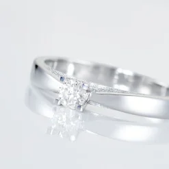 Bague Solitaire Tahyna Or Blanc Diamant