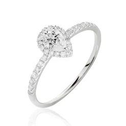 Bague Solitaire Tatiana Or Blanc Diamant