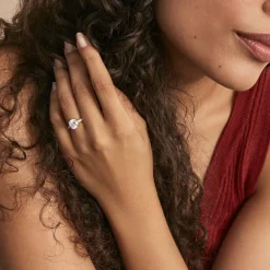 Bague Solitaire Terese Or Jaune Oxyde De Zirconium