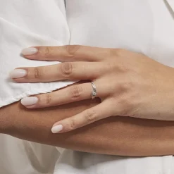 Bague Solitaire Vassilissa Or Blanc Diamant