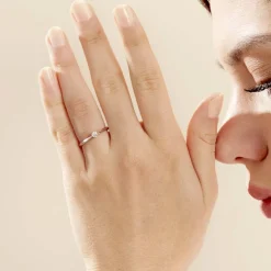 Bague Solitaire Veronika Or Blanc Diamant