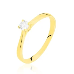 Bague Solitaire Victoria Or Jaune Diamant