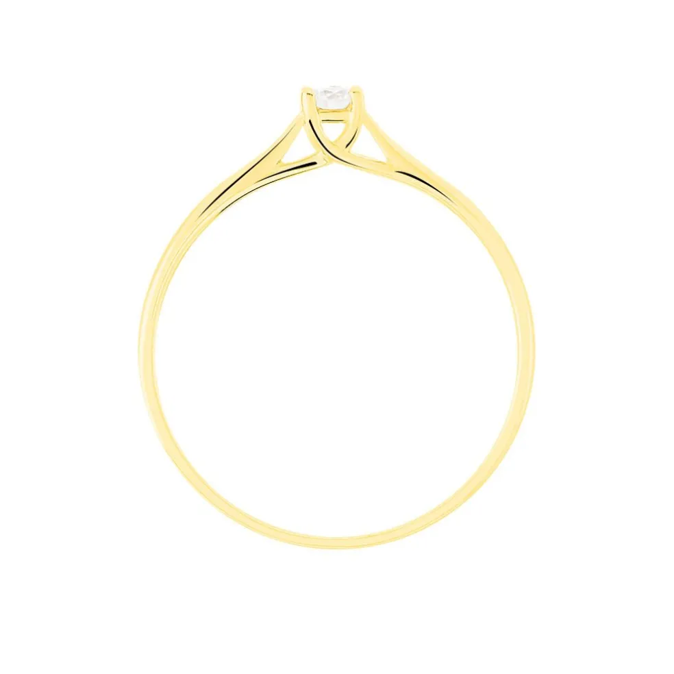Bague Solitaire Victoria Or Jaune Diamant