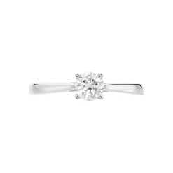 Bague Solitaire Victoria Or Blanc Diamant