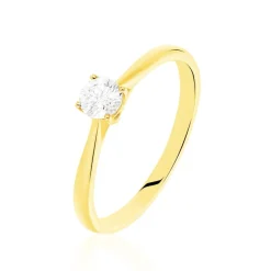 Bague Solitaire Victoria Or Jaune Diamant