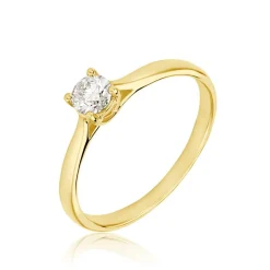 Bague Solitaire Victoria Or Jaune Diamant