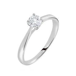 Bague Solitaire Victoria Platine Blanc Diamant