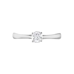 Bague Solitaire Victoria Platine Blanc Diamant