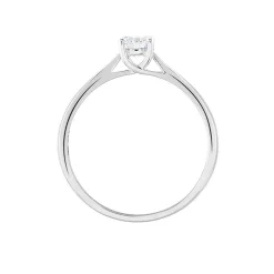 Bague Solitaire Victoria Platine Blanc Diamant
