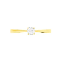 Bague Solitaire Victoria Or Jaune Diamant