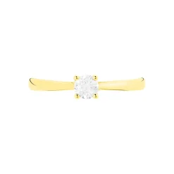 Bague Solitaire Victoria Or Jaune Diamant