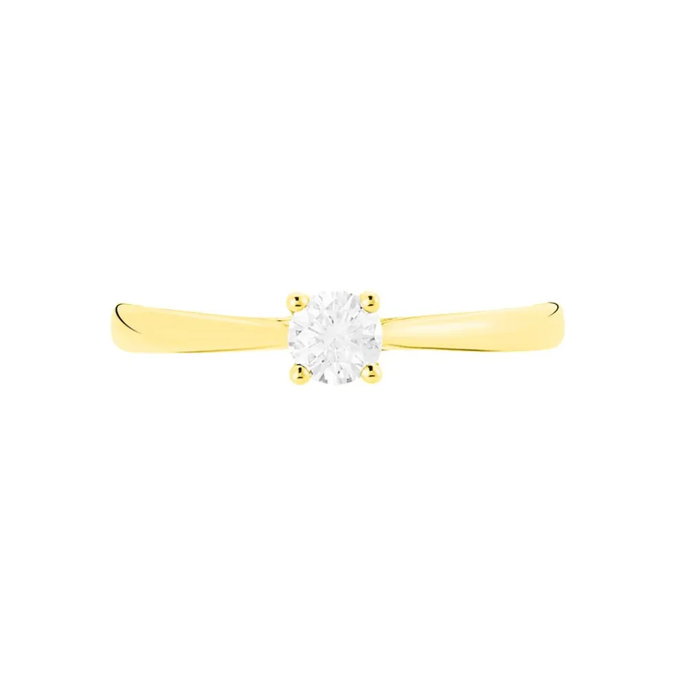Bague Solitaire Victoria Or Jaune Diamant