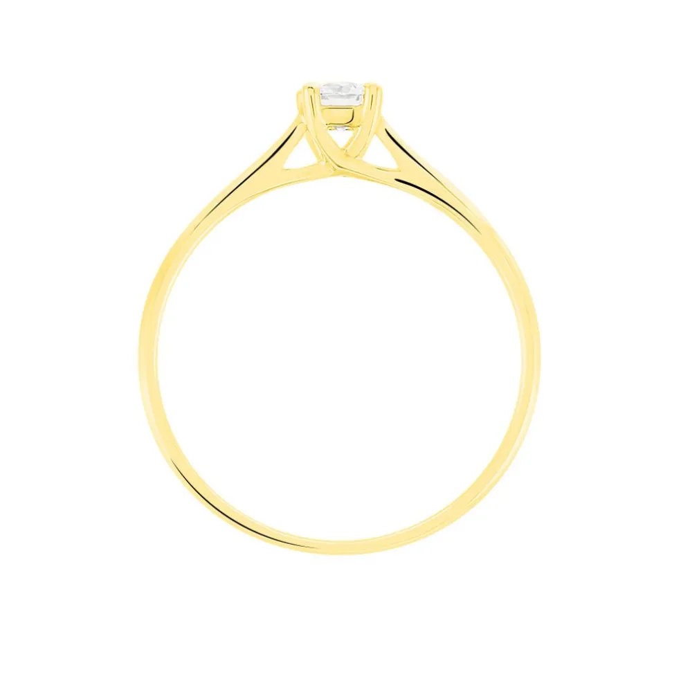 Bague Solitaire Victoria Or Jaune Diamant