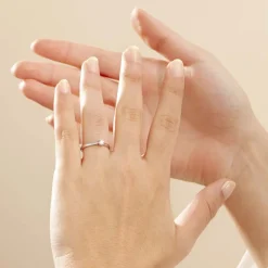 Bague Solitaire Victoria Or Blanc Diamant