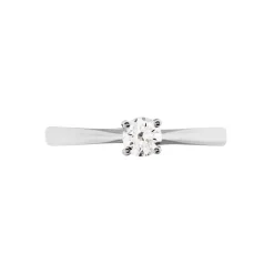 Bague Solitaire Victoria Platine Blanc Diamant