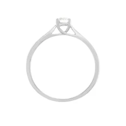 Bague Solitaire Victoria Platine Blanc Diamant