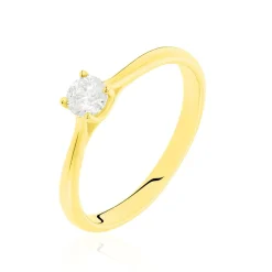 Bague Solitaire Victoria Or Jaune Diamant
