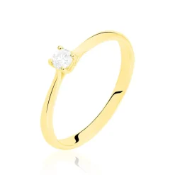 Bague Solitaire Victoria Or Jaune Diamant