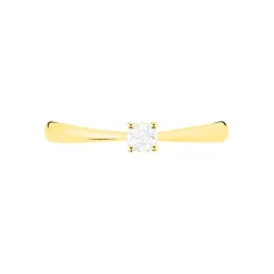Bague Solitaire Victoria Or Jaune Diamant