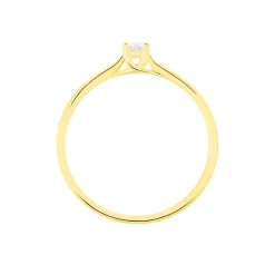 Bague Solitaire Victoria Or Jaune Diamant