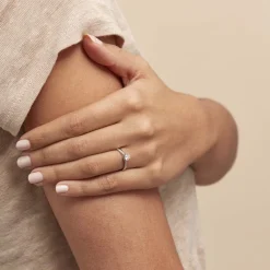 Bague Solitaire Victoria Or Blanc Diamant