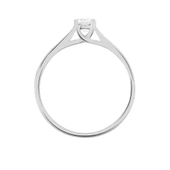 Bague Solitaire Victoria Or Blanc Diamant
