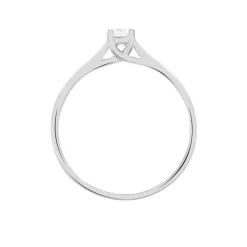 Bague Solitaire Victoria Or Blanc Diamant