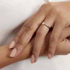 Bague Solitaire Victoria Or Blanc Diamant