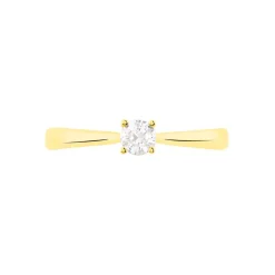 Bague Solitaire Victoria Or Jaune Diamant
