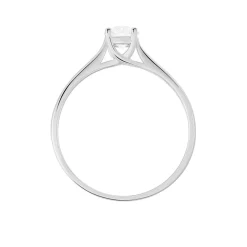 Bague Solitaire Victoria Or Blanc Diamant