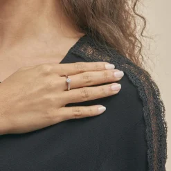 Bague Solitaire Victoria Or Blanc Diamant