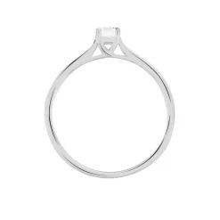 Bague Solitaire Victoria Or Blanc Diamant