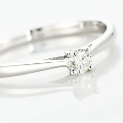 Bague Solitaire Victoria Or Blanc Diamant