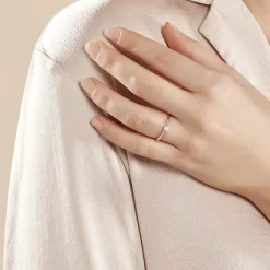 Bague Solitaire Victoria Or Blanc Diamant