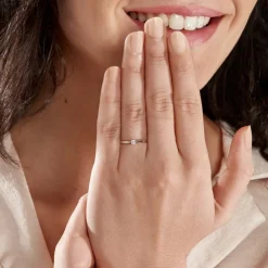 Bague Solitaire Victoria Or Blanc Diamant