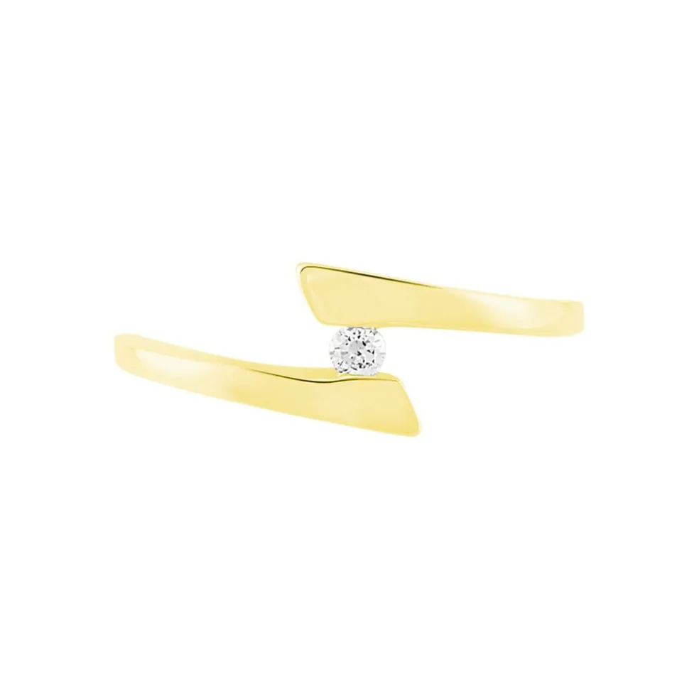 Bague Solitaire Vinca Or Jaune Diamant