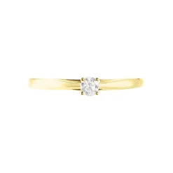 Bague Soltaire Iris Or Jaune Diamant