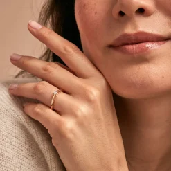 Bague Soltaire Iris Or Jaune Diamant