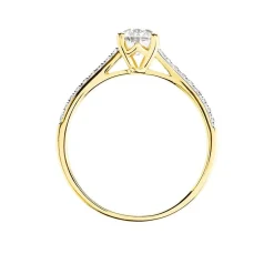 Bague Sorley Or Jaune Oxyde De Zirconium