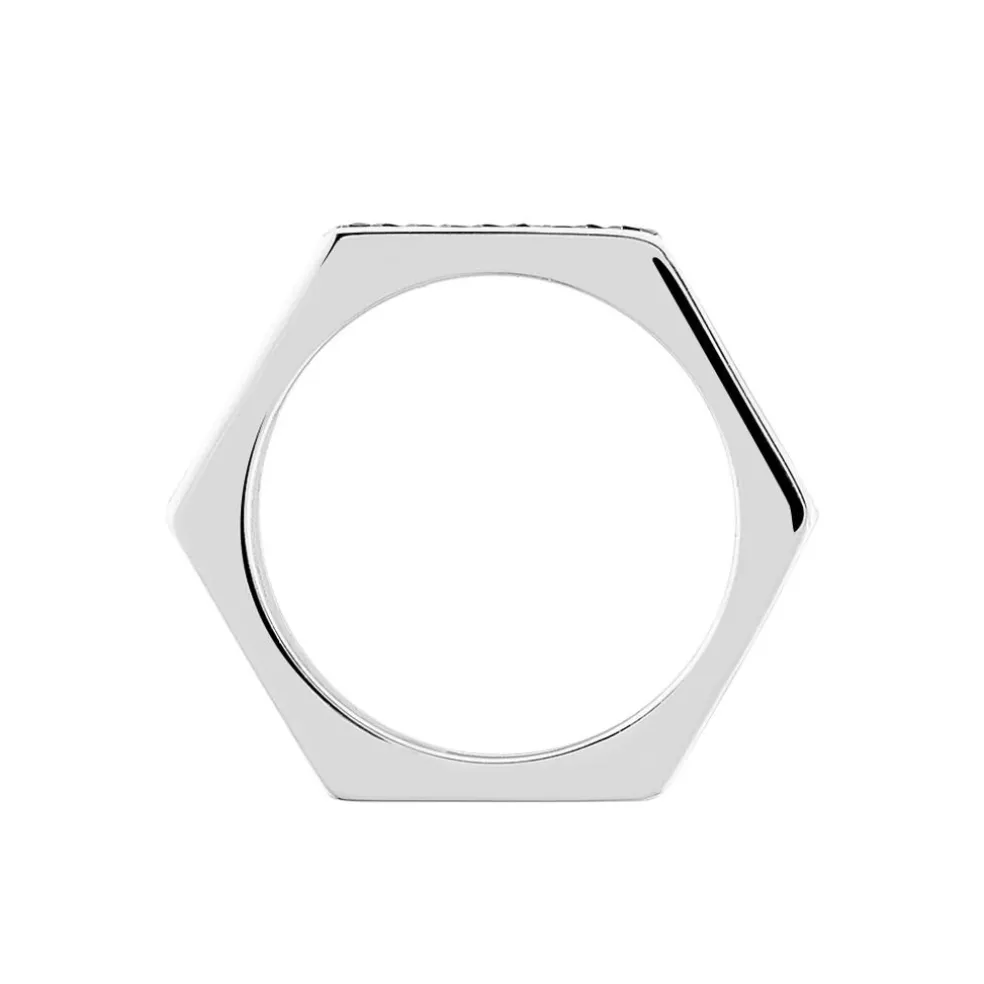 Bague Souhyla Argent Blanc Oxyde De Zirconium