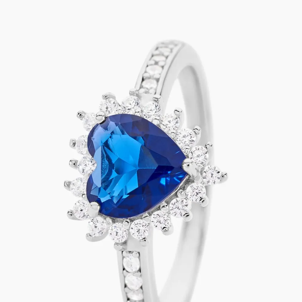 Bague Sphinx Argent Blanc Pierre Et Oxyde De Zirconium