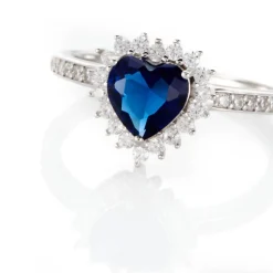 Bague Sphinx Argent Blanc Pierre Et Oxyde De Zirconium