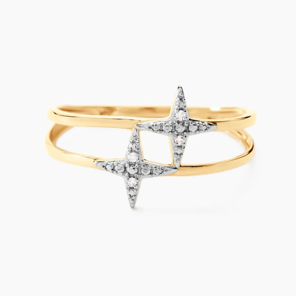 Bague Starlight Or Jaune Diamant