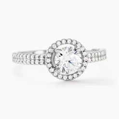 Bague Stelila Or Blanc Oxyde De Zirconium