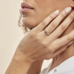 Bague Superposition Or Tricolore Diamant