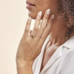 Bague Superposition Or Tricolore Diamant