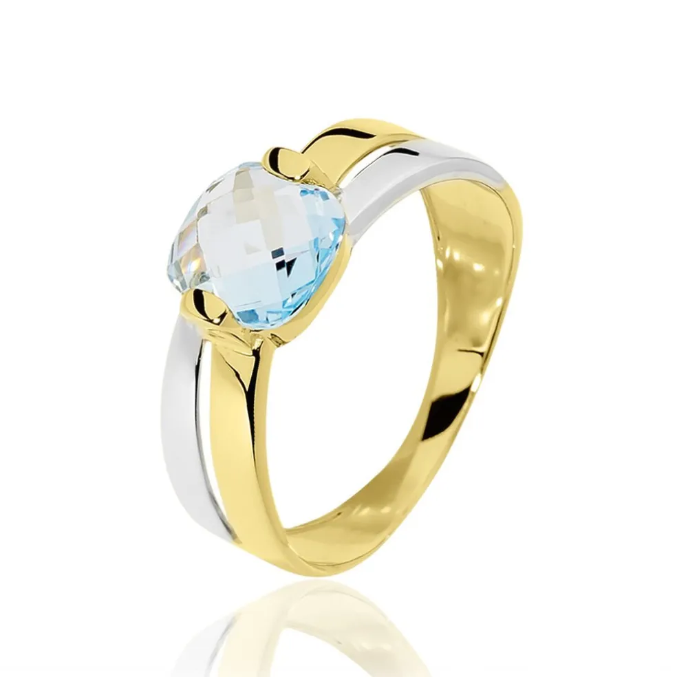 Bague Suzana Or Bicolore Topaze