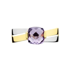 Bague Suzana Or Bicolore Amethyste