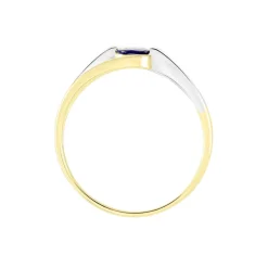 Bague Sylvene Or Bicolore Saphir